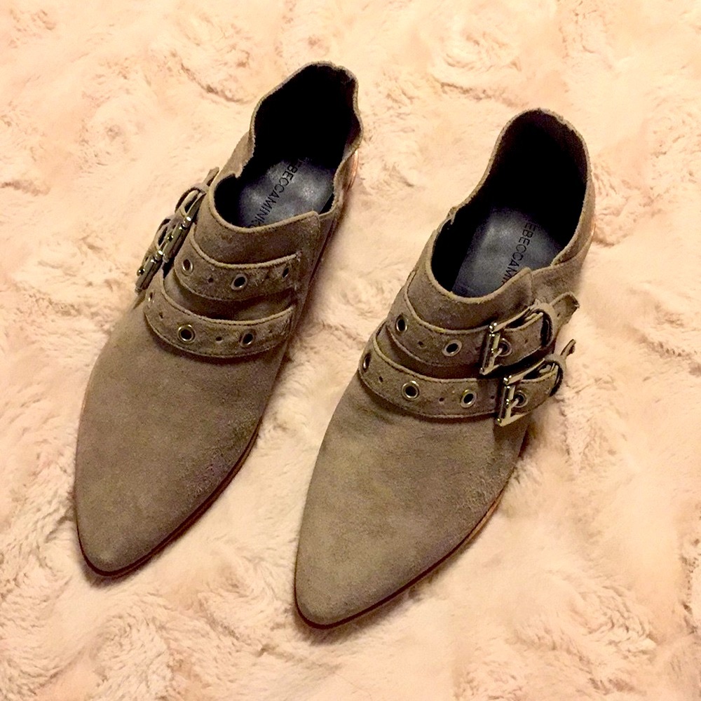 Rebecca Minkoff Austen Suede Buckle Booties